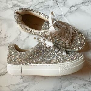 Betsey Johnson Sidny rhinestone platform sneakers